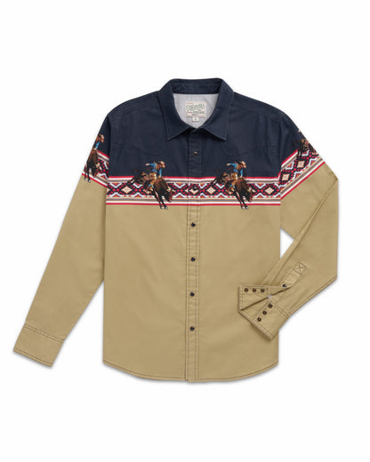 Navy/Khaki,S